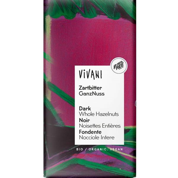 VIVANI CHOCOLATE NEGRO CON AVELLANAS 